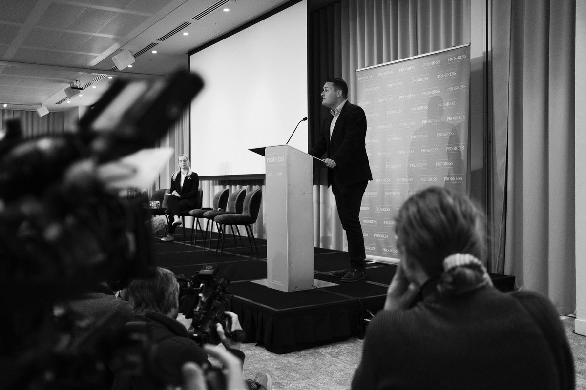 p_mortimer's tweet photo. Wes Streeting at the Progress Annual Conference where he announced his plans to run for the Labour leadership https://t.co/5tgWZVBESN