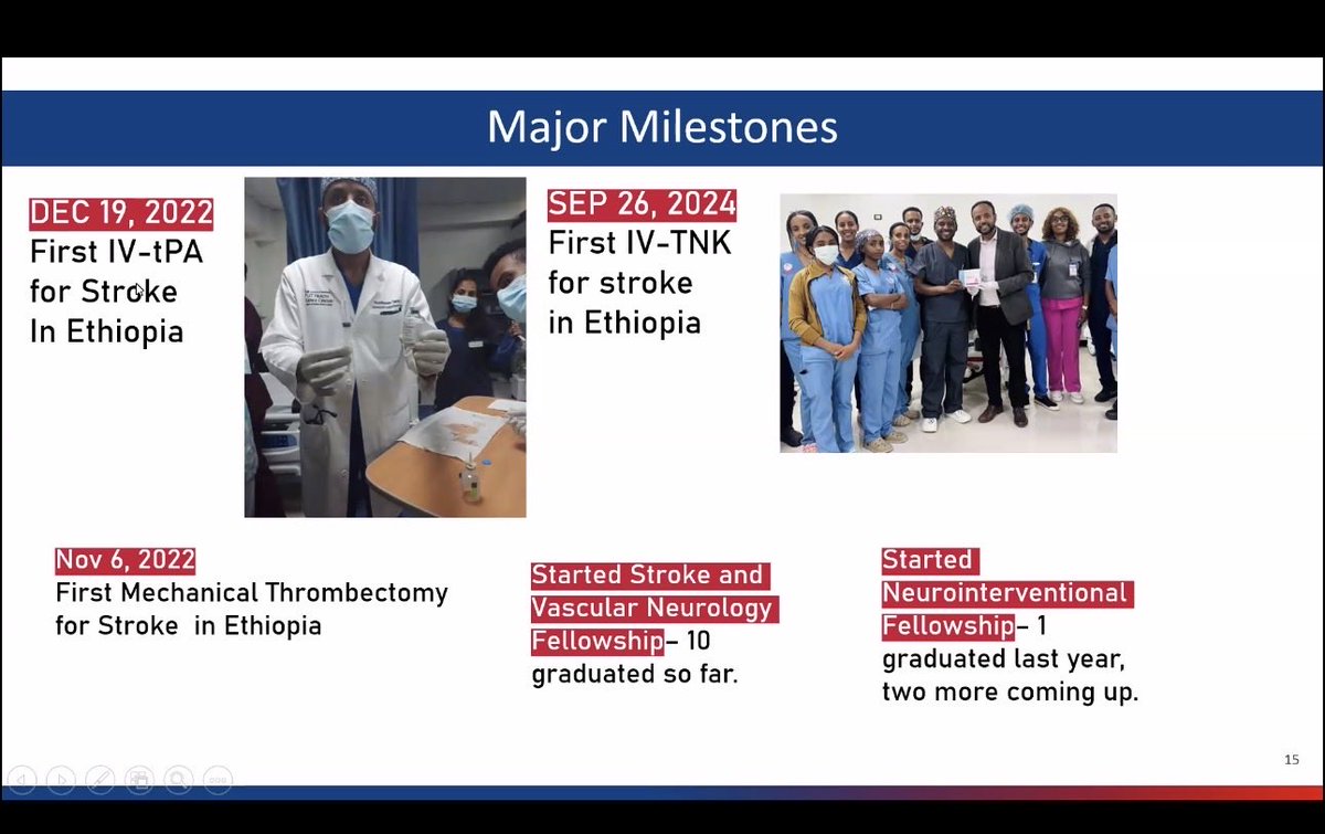 MThrombectomy's tweet photo. Building stroke systems from the ground up in Ethiopia, from the country’s first mechanical thrombectomy and IV thrombolysis cases to fellowship training, stroke awareness, and national research initiatives.

A remarkable example of how sustainable stroke care in LMICs is built through the pillars of CARE: Care facilities, Awareness, Research, and Education. Inspiring work by @wondeasa and collaborators showing what is possible with vision, persistence, and local capacity-building. 🌍🧠 #Stroke #GlobalHealth #NeuroTwitter #MedTwitter #StrokeCare #Thrombectomy #LMIC #WorldStroke #SVIN #AHAStroke 

@svinsociety