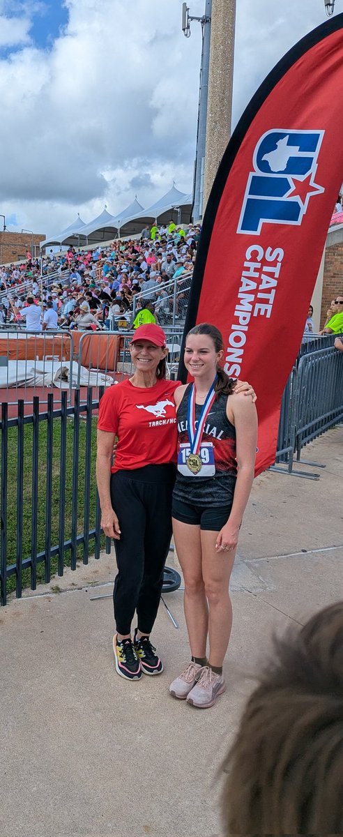 Mustangs_XC's tweet photo. Congratulations to Cate Bryant winning Gold in the High Jump at State!!! #WeareMemorial https://t.co/QMHq0Tnmgj