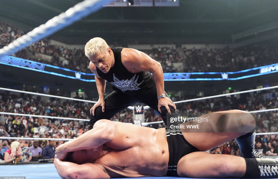CodyPunk's tweet photo. And got him! 😤💪🏼 @CodyRhodes 

#Smackdown x #EasyToFind #HardToBeat https://t.co/qbp8MHfELn