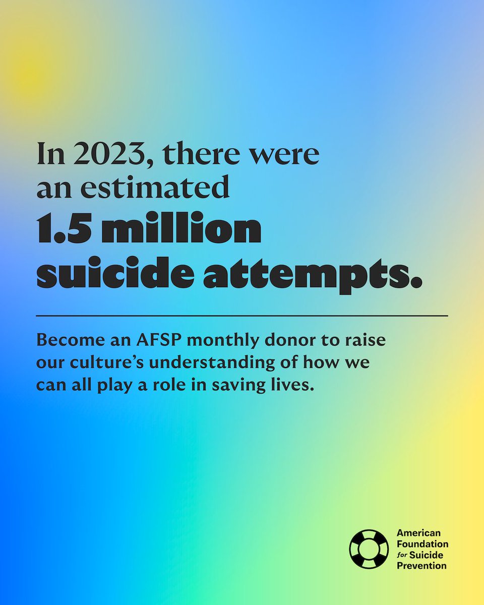 American Foundation for Suicide Prevention tweet media