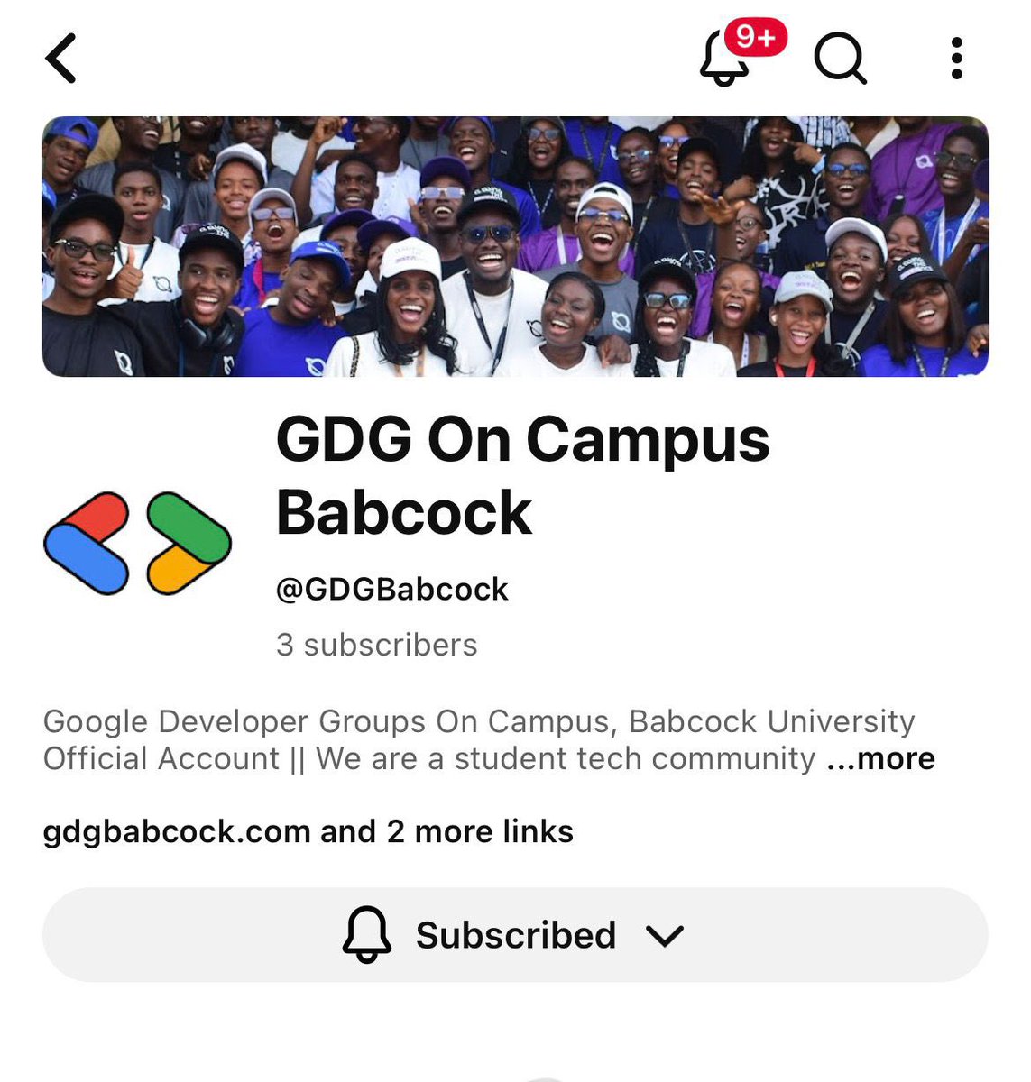 GDGBabcock's tweet photo. GDG Babcock is now on YouTube‼️

And we’re starting things off with a HUGE announcement tonight, by 7pm.

Be sure to subscribe and turn on your notifications, you don’t want to miss it 😉 

 🔗 https://t.co/Jk0ZxxD01j https://t.co/UggNPzqRvO