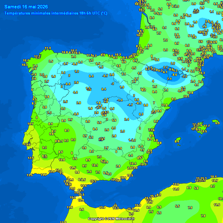 toledometeo_'s tweet photo. Noche fría para estar a 16 de mayo.
Estas son algunas de las mínimas registradas en la península ibérica.
En el caso del #Toledo, la t° descendió hasta los 6,0°C, mientras que en #Argés se registraron 4,1°C.
La t° más baja medida en la provincia se dio en #Tembleque con 0,8°C. https://t.co/u7GHUa8lYF