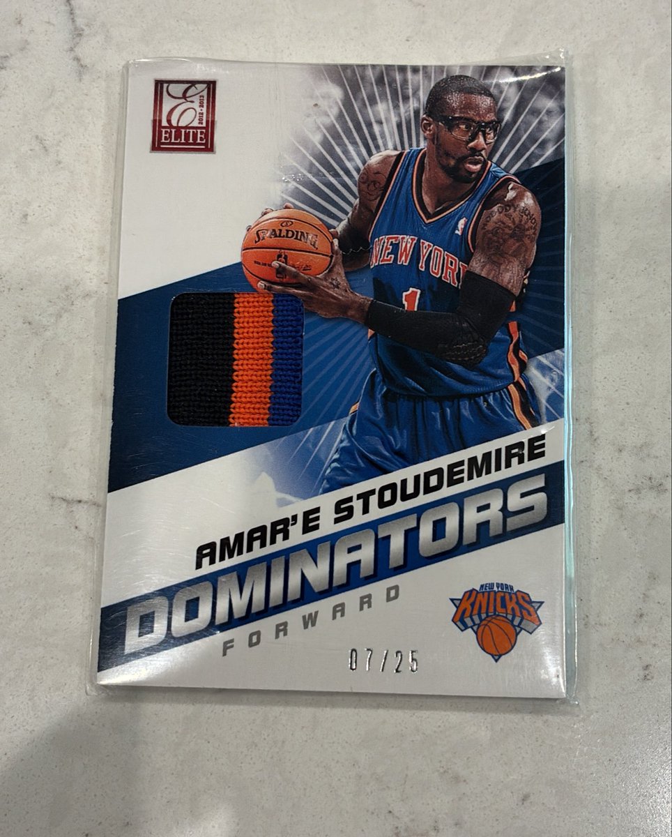 Just received this Stoudemire patch card in the mail from eBay order. No  toploader. Scotch tape across the top of the penny sleeve. This is NOT how  you should ship cards. @CardPurchaser