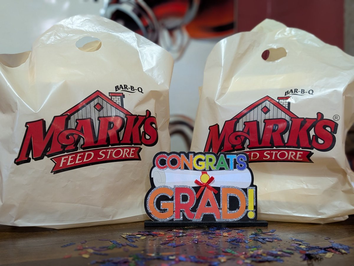 MarksFeedStore's tweet photo. It’s graduation season! 🎓 We’ve got everything you need to celebrate, from easy to-go options to full-service catering. Contact us today to get started! https://t.co/h1euYPInvR