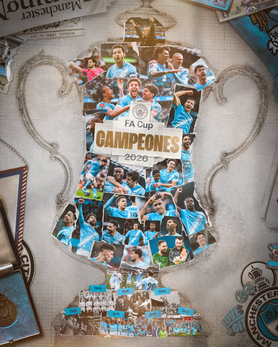 ManCityES's tweet photo. En la cima de Wembley 🏆 https://t.co/SsKDdJ213d