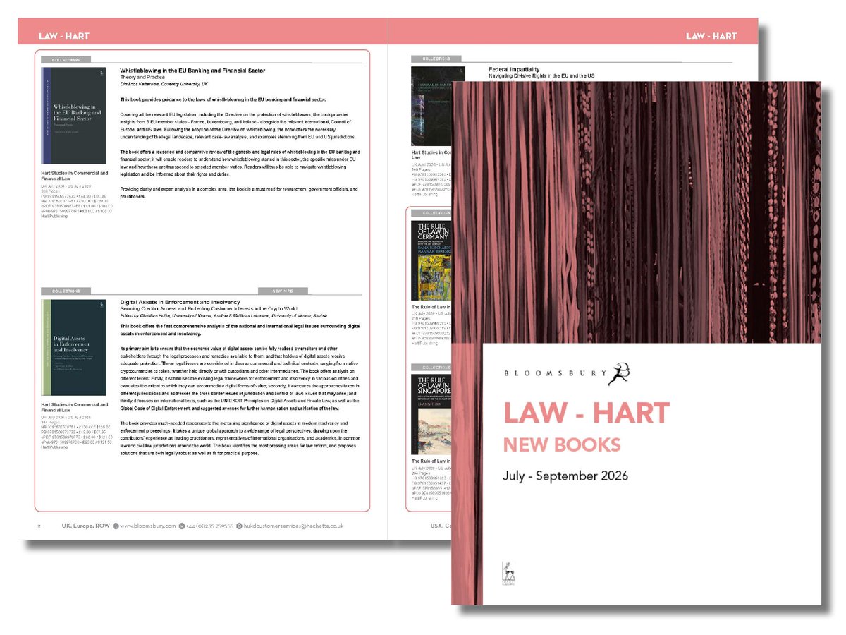 hartpublishing's tweet photo. Our new catalogue is here!

Discover what’s publishing from July to September: https://t.co/XavsvPgZEI

#LegalPublishing #LawBooks https://t.co/MWNyNQmahd