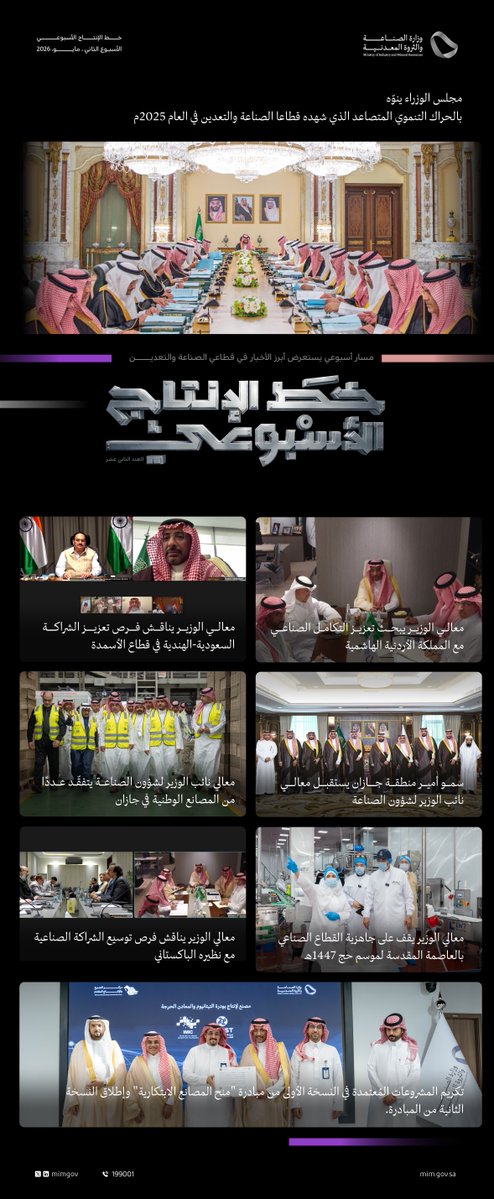 وزارة الصناعة والثروة المعدنية tweet media