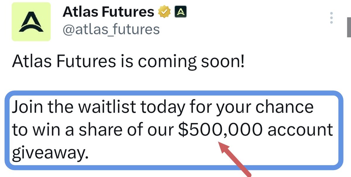 rahat_siddik's tweet photo. 🚀 Earn $5–$10 as an Early User — Free to Join (Takes 1 Minute)

@AtlasFunded has officially opened the whitelist for Atlas Futures.

Early users now have a chance to join a $500,000 funded account giveaway. 👀

🔗 Register here: https://t.co/7jF11wsVYO
Join Atlas Futures Whitelist.

✅ Steps: • Submit your EVM wallet address
• Enter your name, email, and phone number
• Verify your email (check Promotions/Spam folder too)
• Complete social tasks to earn points
• Finish — you’re officially in

🏆 Want bigger rewards?
Climb the leaderboard by collecting more points. Higher rank = higher potential rewards.

Early participants could have the biggest advantage.

📌 Like • Share • Save for later