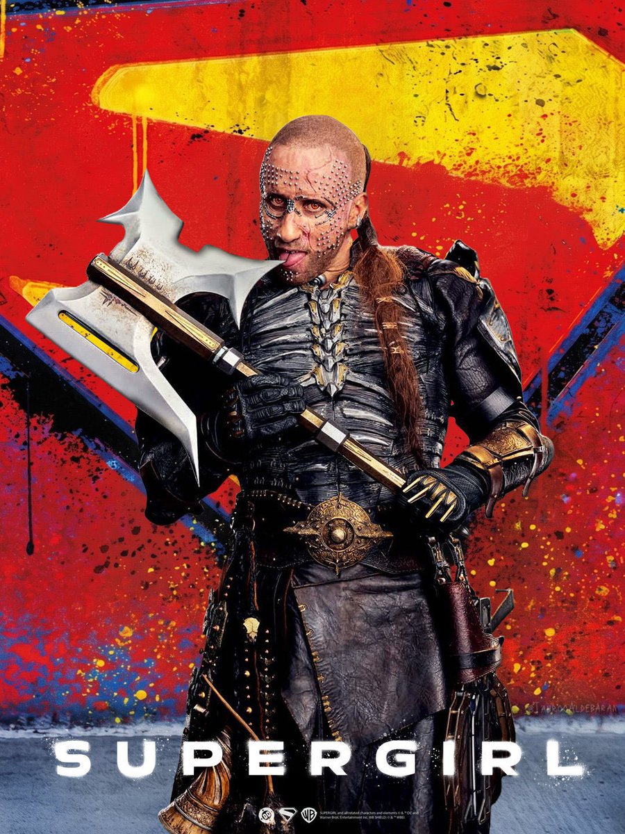 DCFilmNews's tweet photo. New ‘SUPERGIRL’ character poster featuring Krem of the Yellow Hills.

In theaters June 26. https://t.co/a2m9fedPIZ