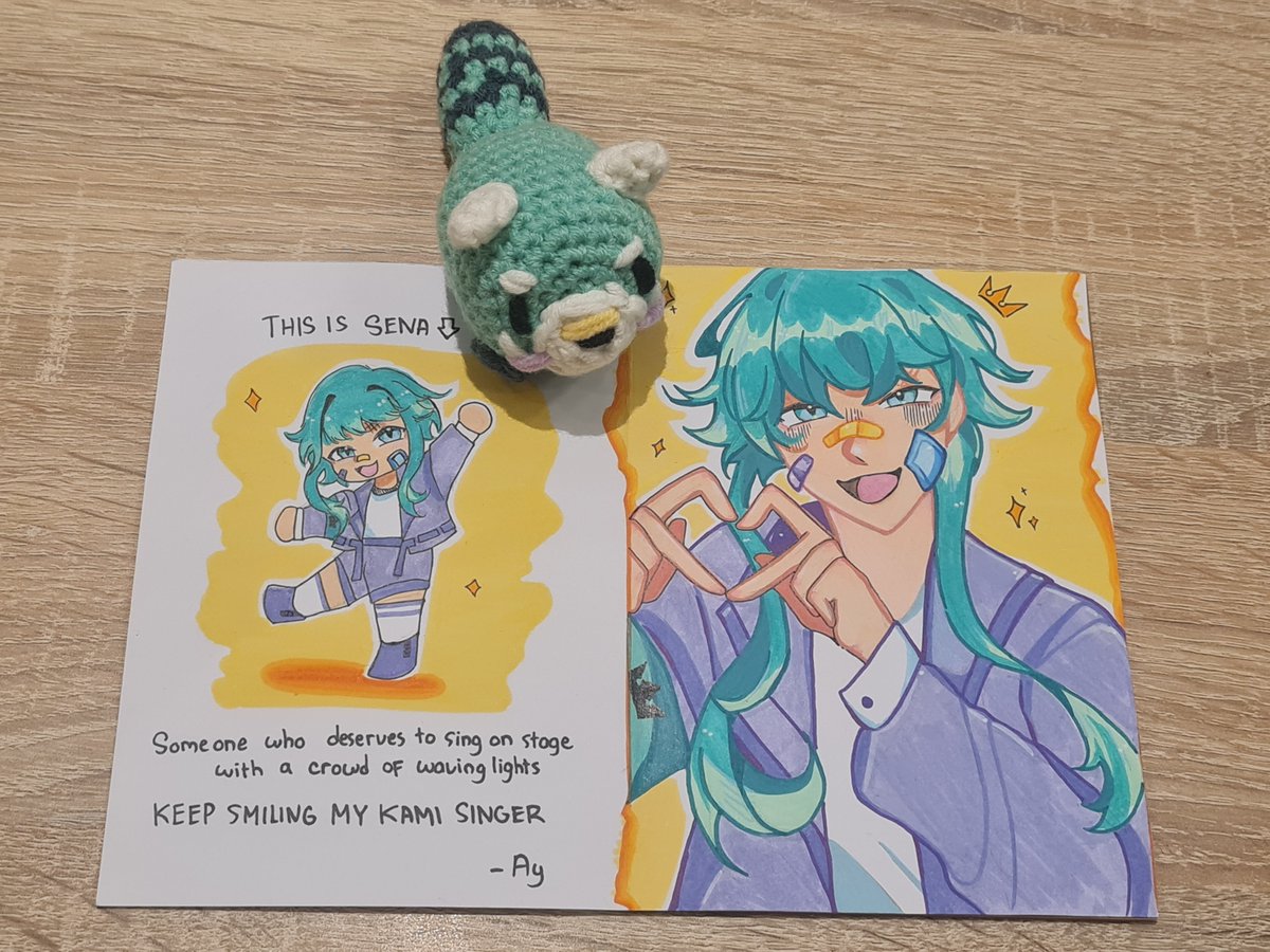 SenaSonare's tweet photo. Guess who cried so hard after opening this letter? 🥹🩵 These art and message have been officially engraved in my heart forever, I love you so much Ay 😭😭😭 #SenAtelier https://t.co/jzmYTk1EkZ