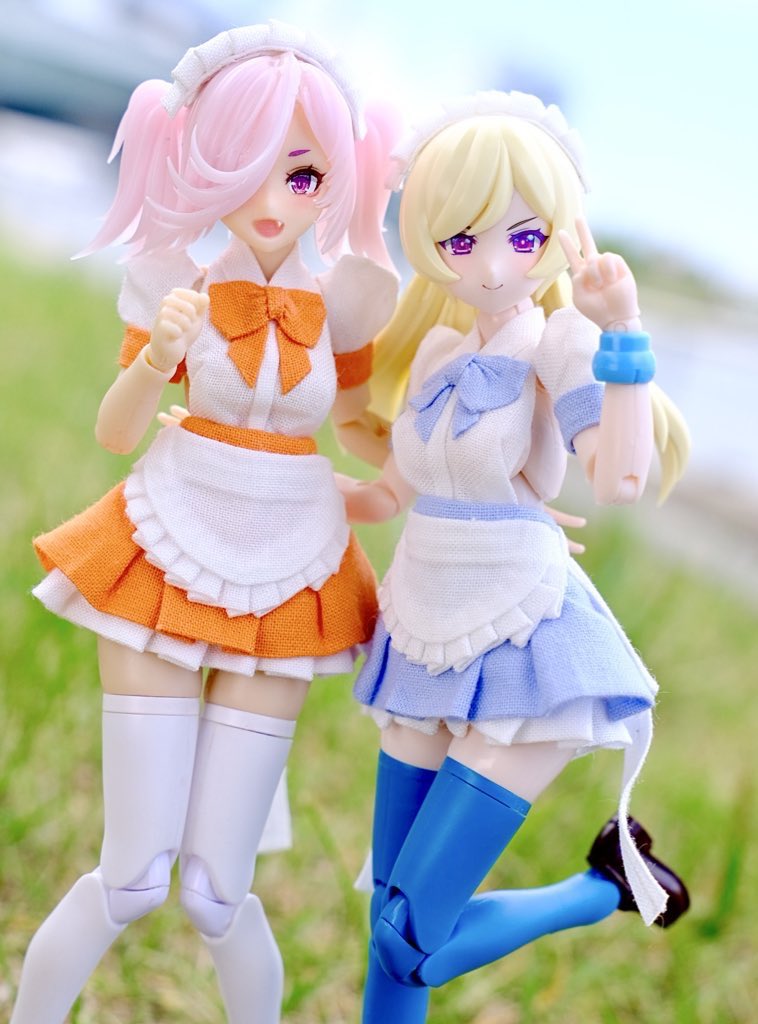 あざとい堂 メイド服ver.2.1 メガミデバイス フォルダに入ってる二人組晒してけ #あざとい堂 #メガミデバイス 2人組