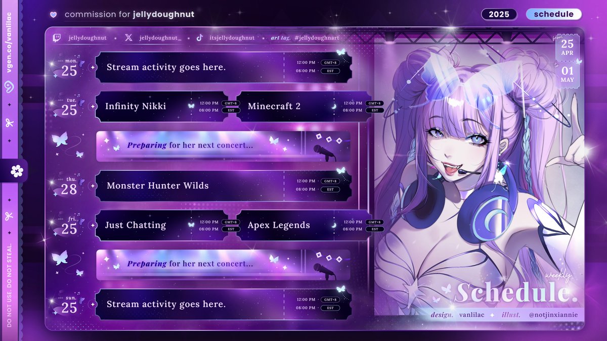 lilac 🌙 vgen open ♡ tweet media