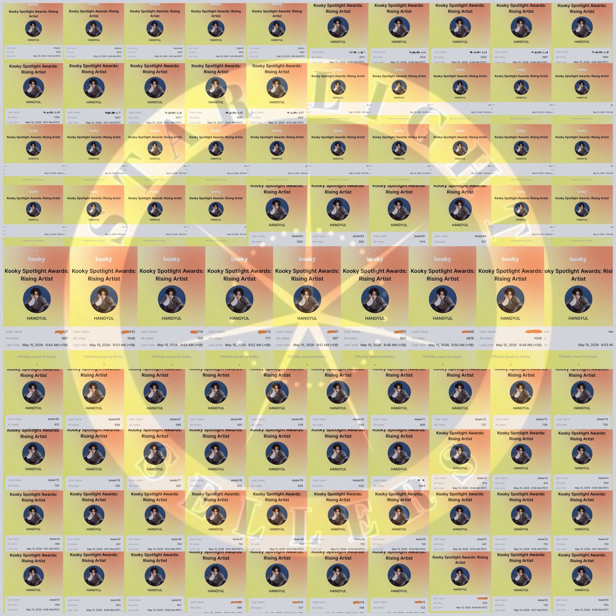STARLIGHTVOTES's tweet photo. 💸💸  SOLD  💸💸

Dropped 100k kookys plus bonus for #HANGYUL yesterday, purchased by an anonymous buyer.

Thank you for the continued trust and see you on the next deals.
#STARLIGHTVOTES https://t.co/TfLj74hnUL