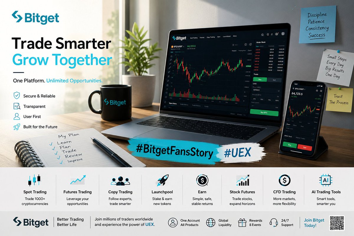 Cuatte774150's tweet photo. My crypto journey was never easy When I started in 2023 I only had a mobile phone and a lot of dreams I had little knowledge the market felt confusing and honestly after seeing losses many times I started thinking that crypto was only for big traders not for ordinary users like me

Then my journey with Bitget started and slowly everything began to change

At first I only did simple Spot trading Later I started exploring Futures and Copy Trading. Every day I learned something new from the market Sometimes I made profits sometimes I faced losses but Bitget always made me feel that if you stay patient and continue learning growth is possible

I still remember the first time I joined CandyBomb events Completing simple tasks and earning rewards felt very exciting because at that time even small rewards gave me motivation After that I joined trading competitions participated in community campaigns and explored Launchpool and Earn products With every event my confidence kept growing

The most special thing for me was that Bitget never felt like just another trading platform In every market phase there were always opportunities Even during difficult bear market periods when many people became inactive Bitget kept users engaged through events rewards new products and strong community support

Seeing the UEX ecosystem and new AI trading tools genuinely makes me feel that Bitget is building for the future Features like Stock Futures CFDs and advanced tools helped me understand the market from a much wider perspective It was no longer only about buying and selling but also about learning strategy and risk management

And honestly for an ordinary user it means a lot when a platform values its community Through Bitget’s events and user engagement I always felt that not only whales matter here but every single user matters

Today when I look back I realize Bitget has become a very important part of my crypto journey I didn’t only earn rewards or profits here I also gained confidence consistency and a supportive ecosystem where I continue learning every day

The journey is still not over This is only the beginning

Thank you @bitget for giving ordinary users like me real opportunities to grow in crypto

#BitgetFansStory #UEX