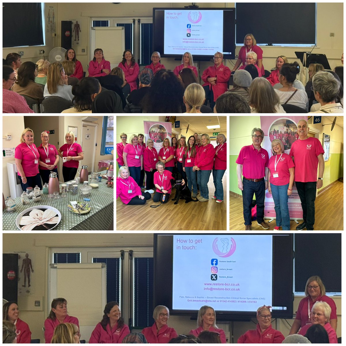 Restore_Breast's tweet photo. ‘Show &amp; Tell’ event @QVH today for women considering reconstruction after breast cancer, or preventative surgery due to a gene mutation or family history. An informative day -with valuable partner perspectives too 💕 Thank you to every volunteer who gives their time so generously https://t.co/YZimRNQbNq