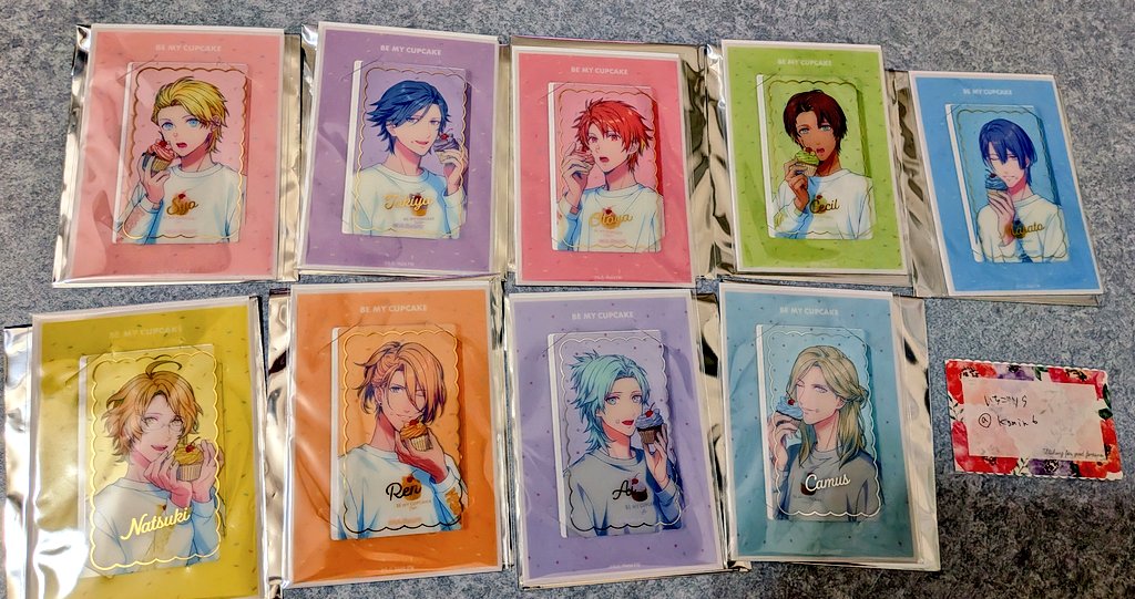 ksmin6's tweet photo. 【譲渡】うたプリ BGS  BE MY CUPCAKE Ver. BMC ビジュカ N ノーマル

譲→音也、真斗、那月、トキヤ、レン、翔、セシル、藍、カミュ
求→蘭丸

都内（池袋〜渋谷）でのお手渡し優先で探しております。ピンポイントではございますがお気軽にお声がけください。 https://t.co/H032yQ4s07