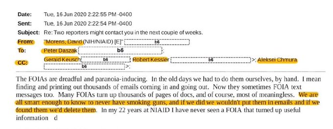 Rebecca21951651's tweet photo. "We are all smart enough".....to put our conspiracy to circumvent FOIA.......... into FOIA-able emails!  😂🤣 https://t.co/DkRBZXlioy