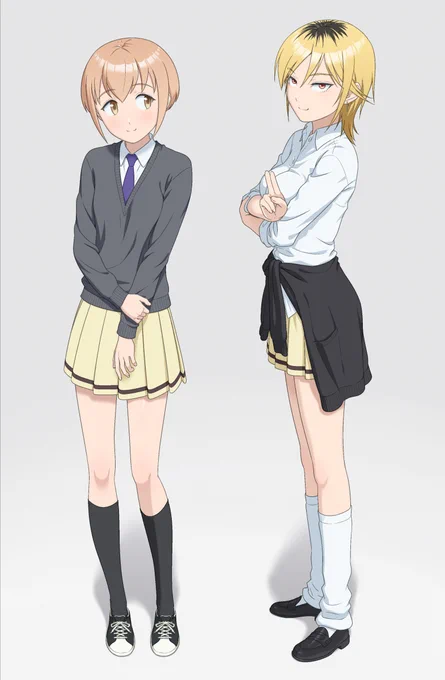 真子さんと吉田さん 28巻のおまけでベジータみたいなメッセージ送ってた吉田さんにはこのポーズ。