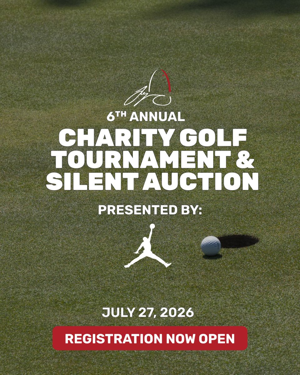 supportjtf's tweet photo. From the hardwood to the fairway! Jayson &amp; friends are teeing off to support children and youth in need through the JTF Golf Tournament presented by @Jumpman23 

Bring your dream golf squad &amp; secure your spot today: https://t.co/jl7VWQs7hI 

#Golf #JTFGolf2026 #CharityGolf https://t.co/XTPYCcgrXQ