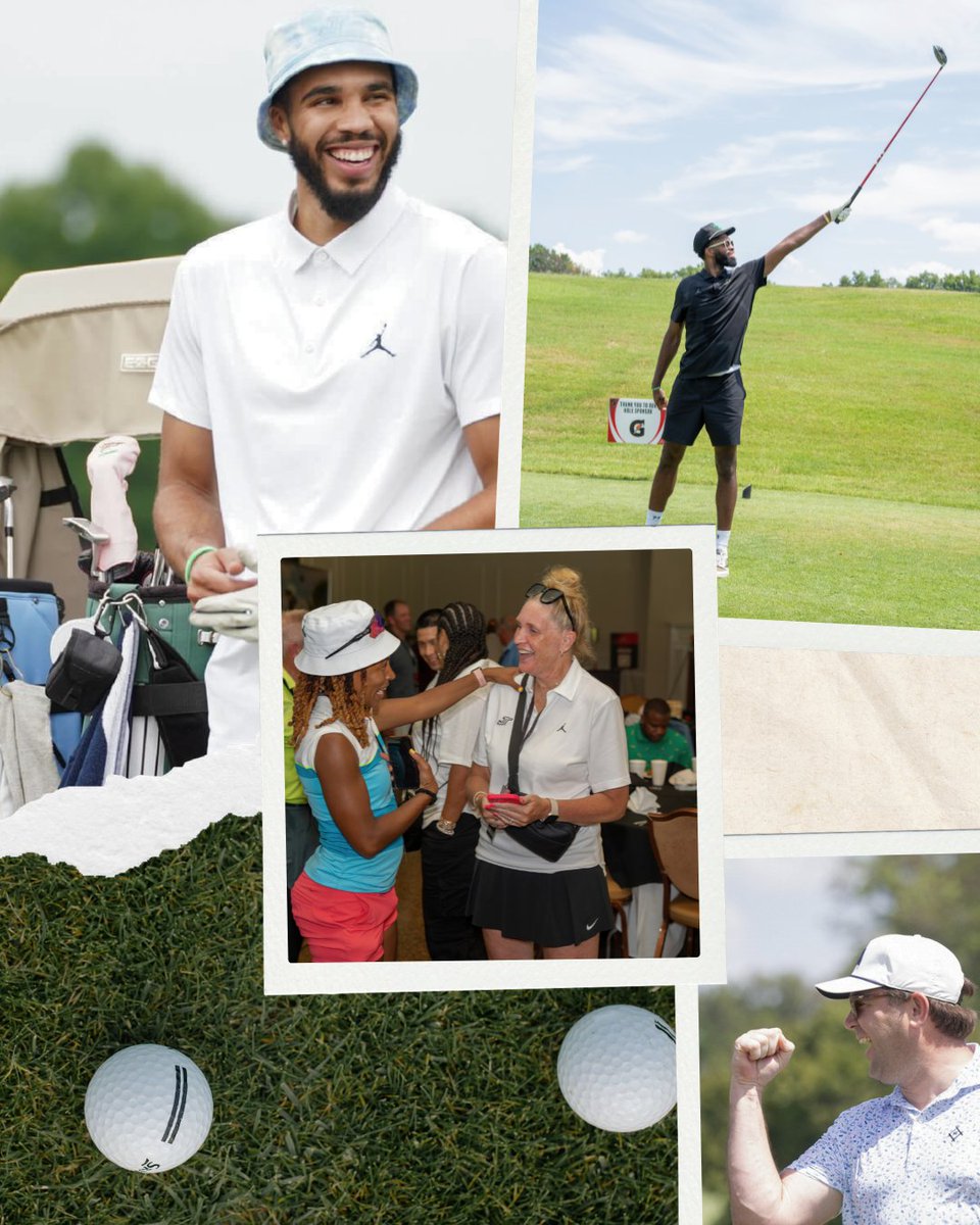 supportjtf's tweet photo. From the hardwood to the fairway! Jayson &amp; friends are teeing off to support children and youth in need through the JTF Golf Tournament presented by @Jumpman23 

Bring your dream golf squad &amp; secure your spot today: https://t.co/jl7VWQs7hI 

#Golf #JTFGolf2026 #CharityGolf https://t.co/XTPYCcgrXQ