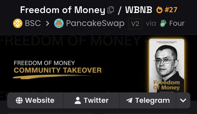 Freedom of money CTO tweet media