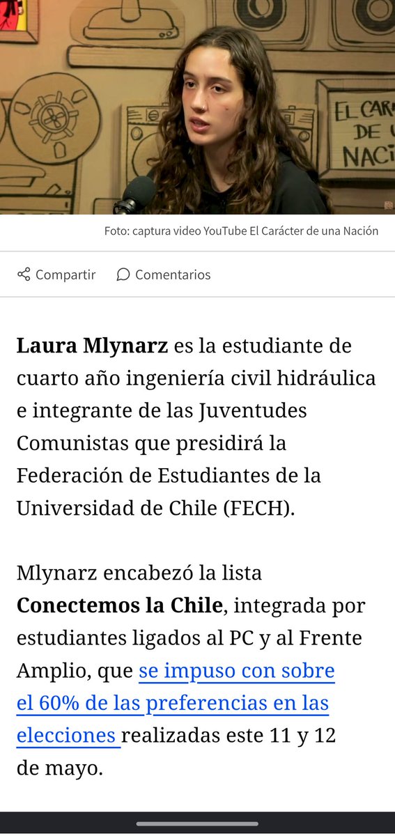 RealDerechaCL's tweet photo. @capitanarod Requisito fundamental para ser presidente de la #FECH ... Ser #Comunista!!! 

De acá salio el merlufleto!!.. estos son los hijos tontos de los comunistas caviar!! https://t.co/NsTG9GqCzz