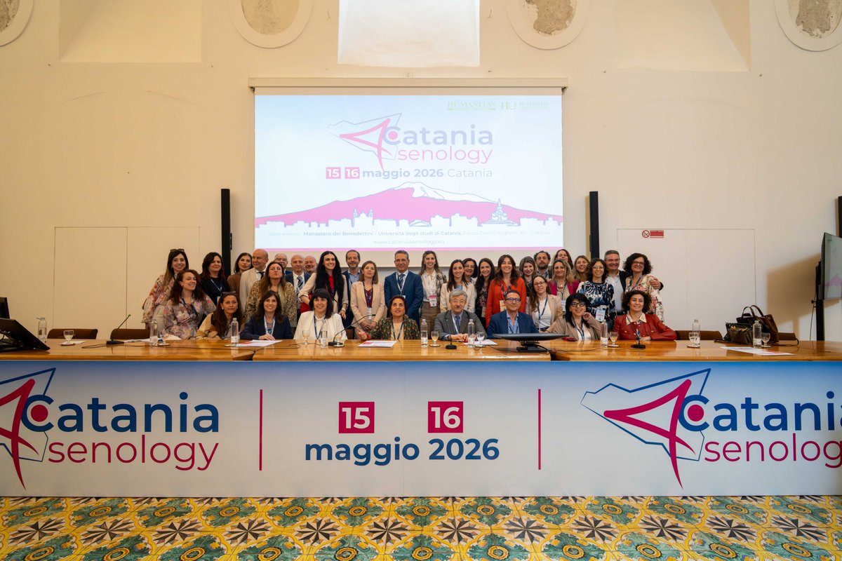 OverEventi's tweet photo. Si chiude a Catania una nuova edizione di #Catania4Senology, due giornate di confronto dedicate alla costruzione di una visione sempre più integrata della senologia.

Oncologia, diagnostica, chirurgia e attenzione alle pazienti sono state le quattro direttrici di un programma che ha attraversato i principali scenari clinici del tumore della mammella, dalla malattia luminale alle forme HER2+ fino al triplo-negativo con ampio spazio alla discussione multidisciplinare dei casi clinici e al confronto tra specialisti.

La presenza delle #BreastUnit siciliane ha rappresentato un passaggio importante per avviare un dialogo tra centri, professionisti e territori, con l’ambizione di lavorare assieme ad un modello Sicilia: condiviso, omogeneo, riconoscibile e centrato sui bisogni delle pazienti.

A chiudere il cerchio il contributo delle #associazionipazienti che ha ricordato come la qualità di un percorso senologico non si misuri solo nella forza delle evidenze scientifiche, ma anche nella capacità di ascolto, continuità, comunicazione e presa in carico.

Grazie ai responsabili scientifici, alla faculty, alle Breast Unit presenti, alle associazioni e a tutti i professionisti che hanno reso Catania4Senology un luogo di confronto aperto, concreto e partecipato.

📍Humanitas Istituto Clinico Catanese