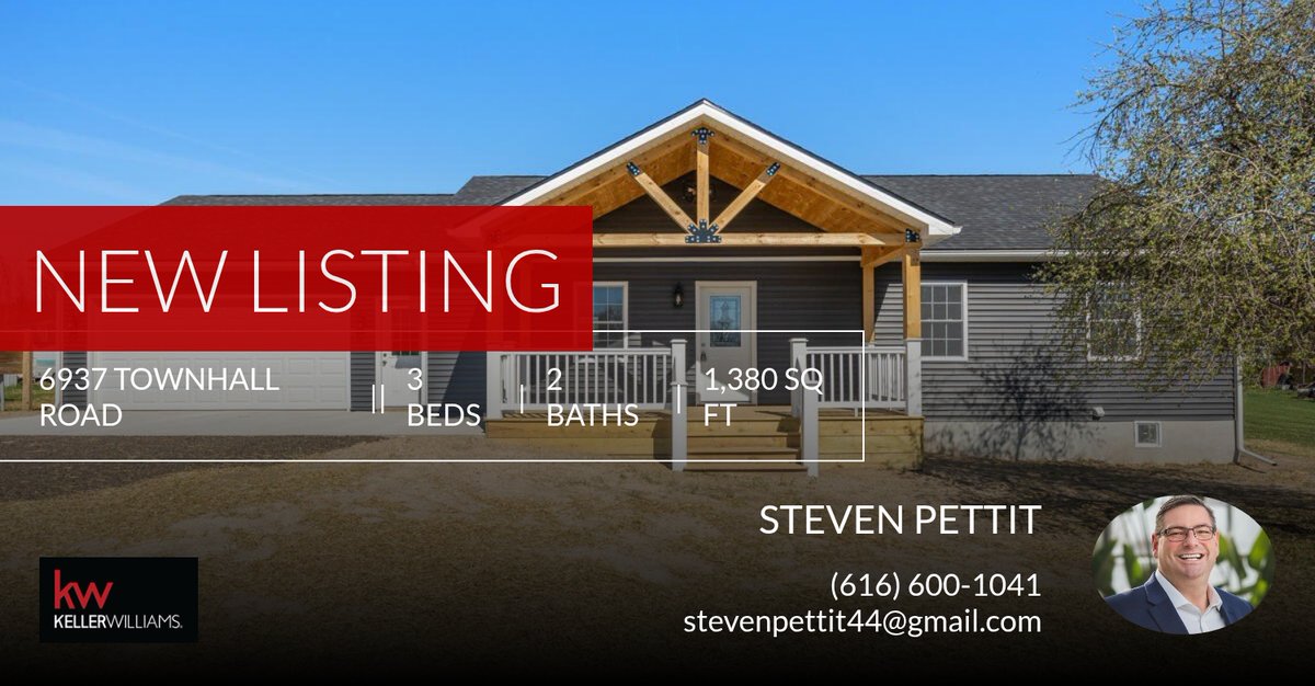 pettit_Steven's tweet photo. 📍 New Listing 📍 Take a look at this fantastic new property that just hit the market located at 6937 Townhall Road in Sheridan. Reach out here or at (616) 600-1041 for more information

Steven Pettit
Pettit Properties
Keller Willi... https://t.co/535TSObxon https://t.co/nZFHRF0qM0