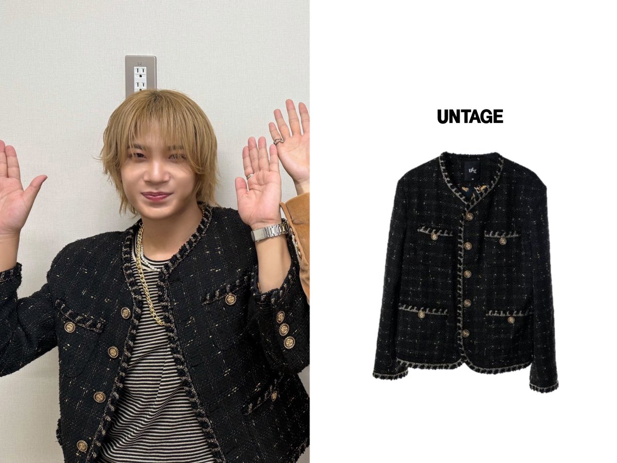 owv_4way's tweet photo. #本田康祐
👕ブークレツイードジャケット ブラック（UNTAGE）
https://t.co/OcQ3raHaM5

#OWV_fashion https://t.co/gGJ15gOYry