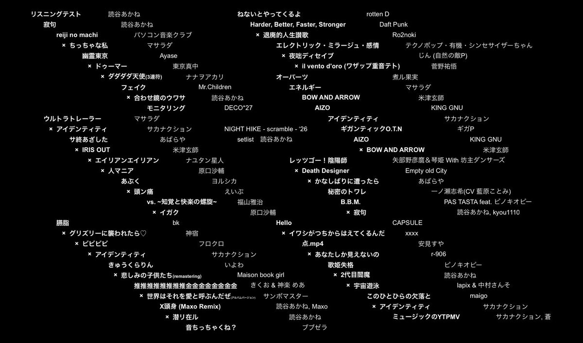 NIGHTHIKE ありがとうございました(敬称略)