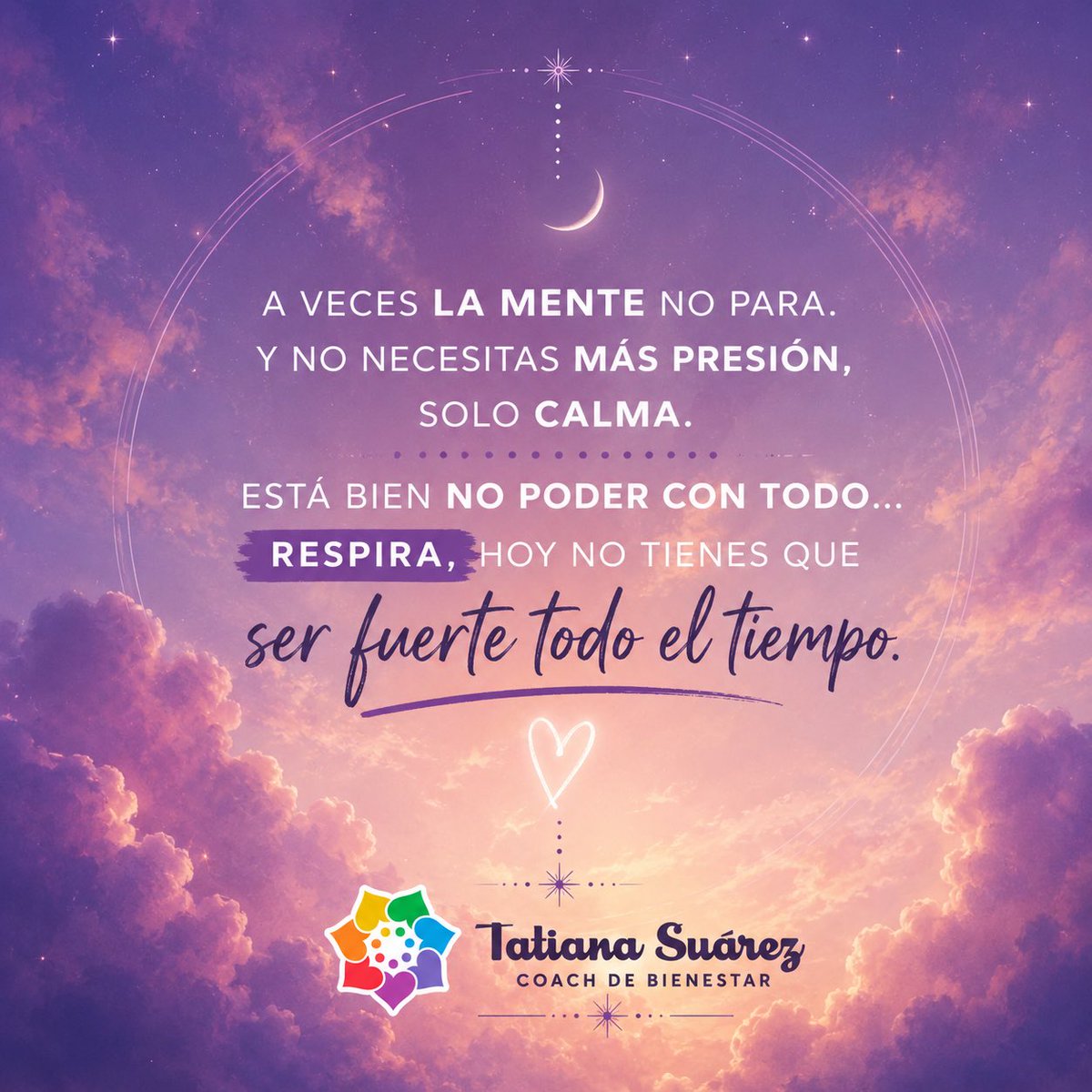 t_suarez22's tweet photo. A veces no necesitamos más exigencia… necesitamos una pausa, un respiro, un abrazo al alma. 

Está bien sentirte cansada.
Está bien dejar de ser fuerte por un momento.

Respira profundo…
la calma también es una forma de sanar. 
#BienestarEmocional #SanaciónInterior #PazMental https://t.co/Cb1fpeGPsn