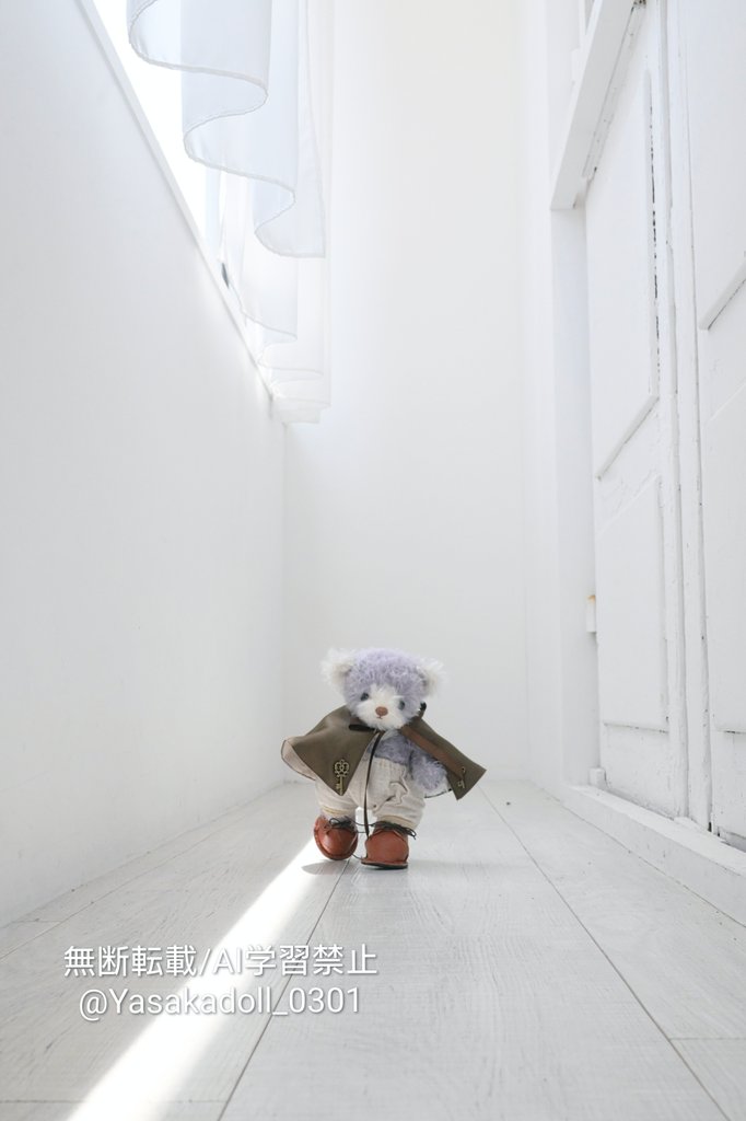 探検するくまさんかわいい🧸 #snows_room_bear