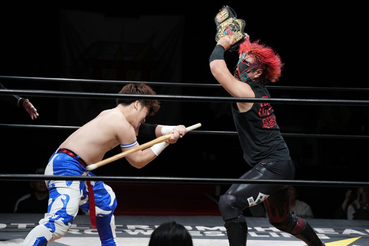TTT新木場大会終了。 セミのタッグ王座決定戦は反則決着となりまたも