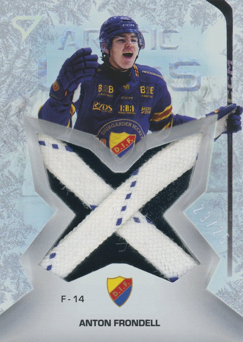 CenterIceCC's tweet photo. S&amp;T from the last episode, I (Eric) love skate lace cards. With Anton Frondell being a key piece of the Blackhawks’ rebuild, this was a must-have for me.

1/3 https://t.co/nDBCHGfx1n