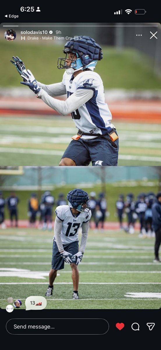 apkimble's tweet photo. Toronto Argos. Go Solomon. God gets the glory and thank you Jesus ❤️🙏🏽 https://t.co/5zt1czX4oG