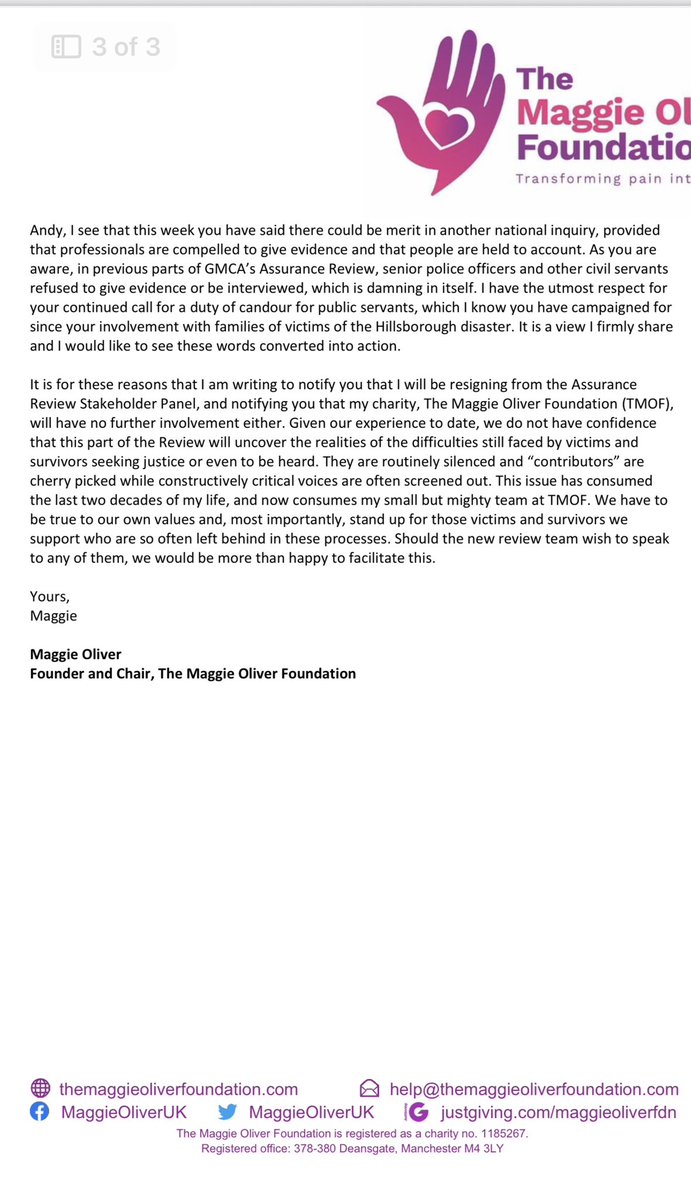 Maggie Oliver tweet media