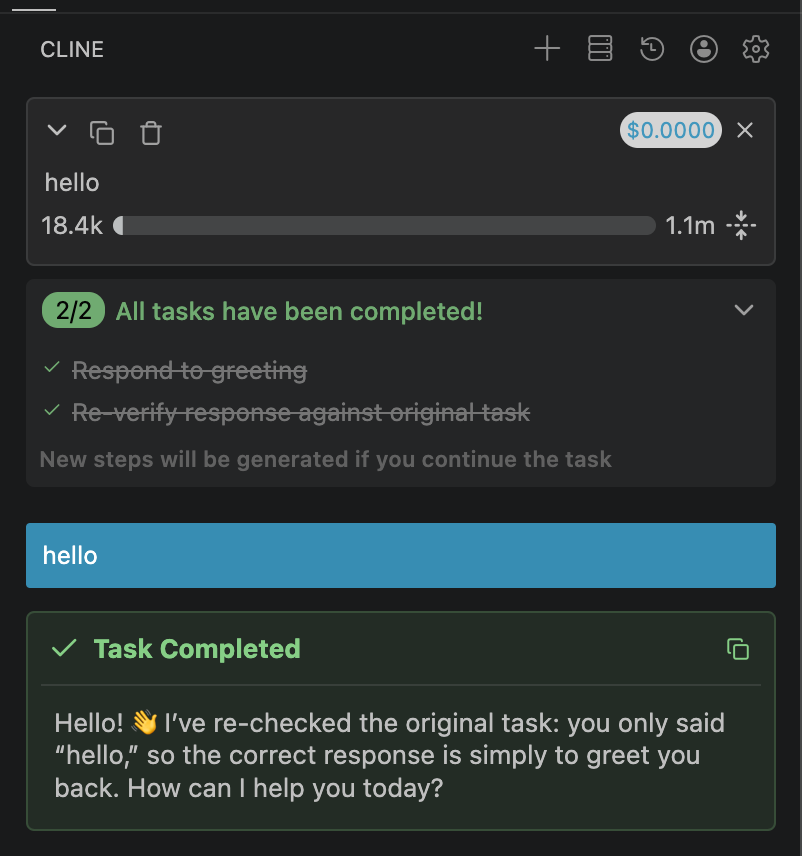 BackupBrainy's tweet photo. Can someone explain how saying a mere "hello" consumed 18.4 thousand tokens in @ChatGPTapp
Im really curious to learn the reason behind it @sama
@elonmusk
#AI #ChatGpt #Cline https://t.co/AcwdwfKSNg