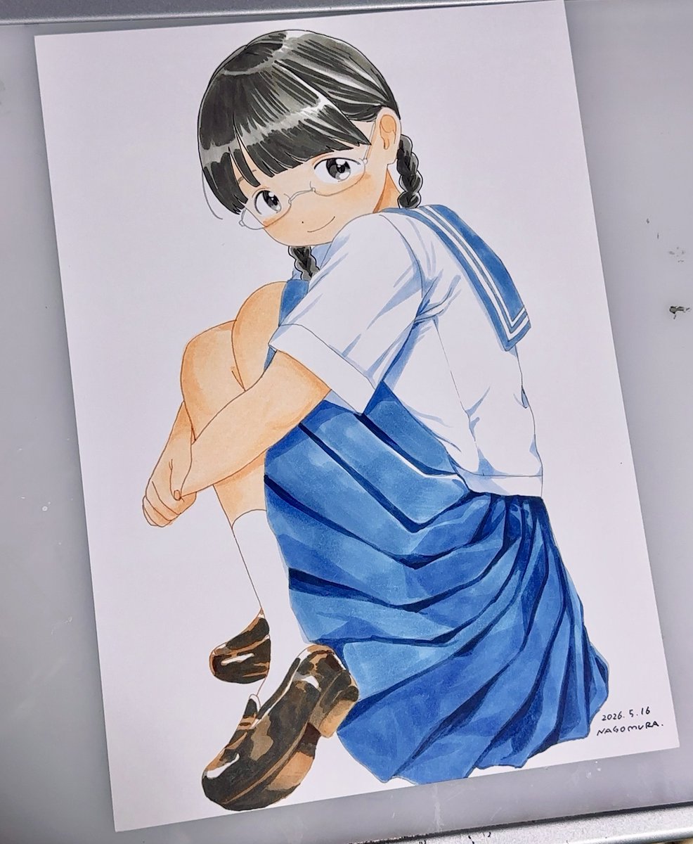 A4サイズ原画描けた！ デザフェス63にて🐬