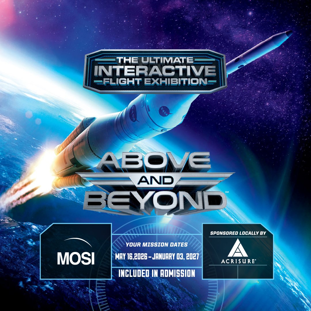 mositampa's tweet photo. ✈️🚀 NOW OPEN! Above and Beyond has touched down at MOSI. Come and explore this interactive exhibition celebrating the innovations that shaped flight. 

This experience is included with MOSI admission. Get tickets now: https://t.co/tVvdg1YWKy https://t.co/ele6FOBkuW