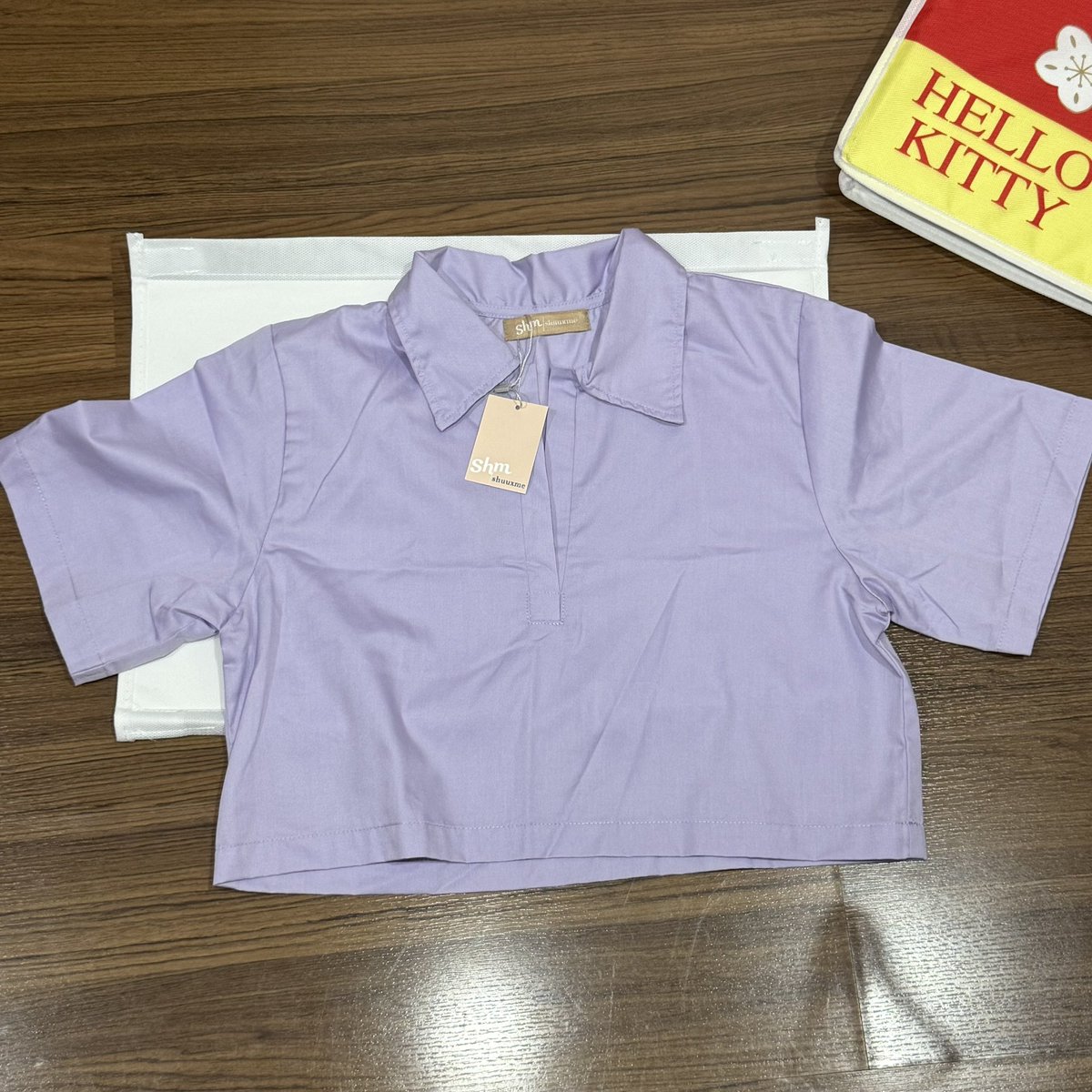 achreview's tweet photo. ส่งต่อ Shuuxme มือ1 {new in pack}🐰
เสื้อครอปเชิ้ตแขนสั้น สีม่วง

🧺one size อก36” ยาว16.5”

🎀price : 150.- (from 390฿)

 #ส่งต่อเสื้อผ้า #ส่งต่อเสื้อผ้ามือสอง #ส่งต่อเสื้อผ้ามือ2 #เสื้อผ้ามือ2 #เสื้อผ้ามือสอง #ส่งต่อduex #ส่งต่อstylistshop #ส่งต่อbrandymelville https://t.co/4sqGvGhmc2