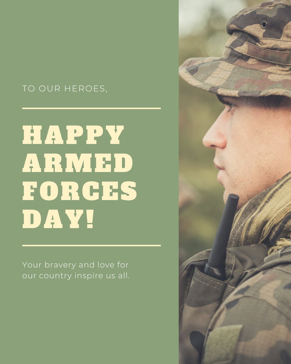 PromoSpotlight's tweet photo. Armed Forces Day is a moment to say something meaningful. To every member of our armed forces, past and present, thank you! Your bravery and dedication inspire us all.

#ArmedForcesDay #ThankYouForYourService https://t.co/JI4FHbzFru
