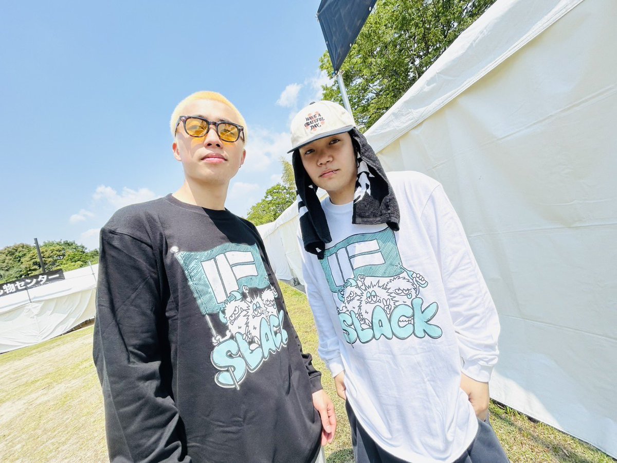 TOM_ThreeM's tweet photo. SLACK公式Tシャツと
SLACK × IF I FEELコラボTシャツもデザインしました❤️‍🔥

会場電波が悪く更新出来てませんでした💦 https://t.co/EXgFwKffwi