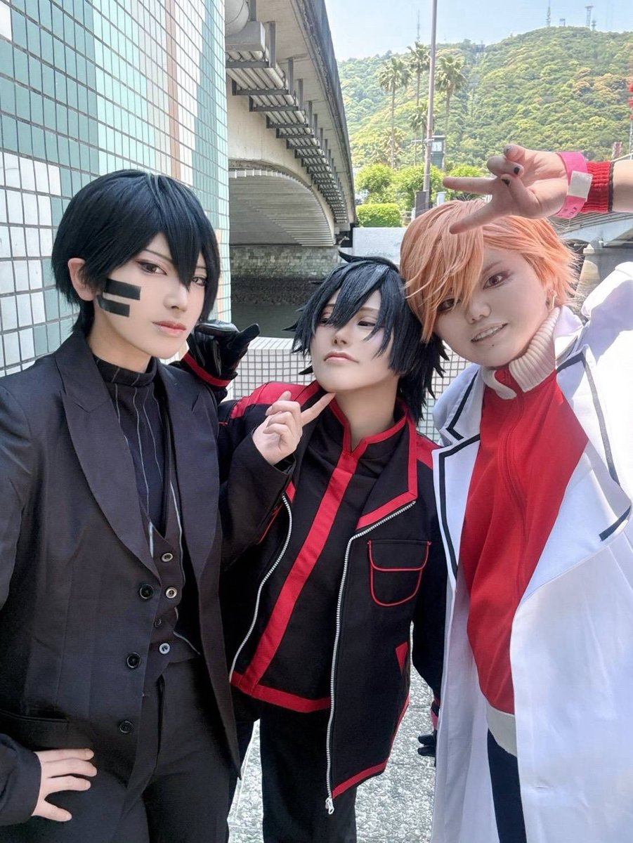 syuri13's tweet photo. 今日はこの三人でウロウロしてました〜！
👹同期はじめてしたんやけどめちゃくちゃ楽しかった😂
夜瑠ちゃん、にゅんさん一日ありがと〜！！🫶
お疲れ様でした！
 #マチアソビ https://t.co/BKbtkacgJr