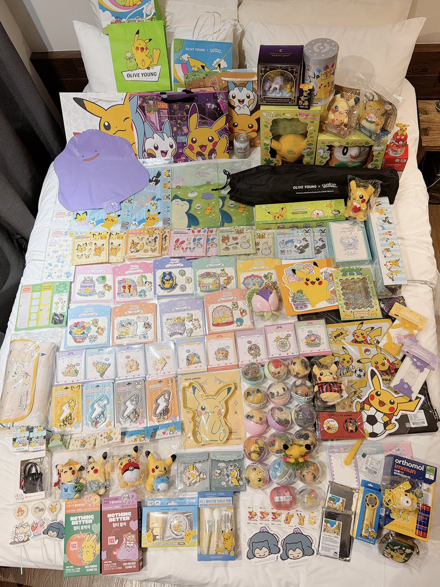 韓国の購入品いろいろ🇰🇷💛 今回は 🩵ポケモン30周年ストア