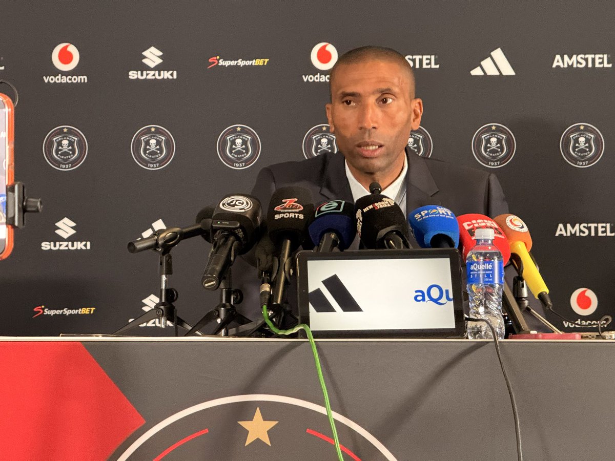 Velile_Mnyandu's tweet photo. ☠️ “We wanted to get the three points today, but maybe the suspense is good for the PSL. Unlike for the past 8 years, where the league title was decided well in advance. Now the last week of the league programme has got some meaning” ~ @orlandopirates head coach Abdeslam Ouaddou on their goalless draw vs @DurbanCity_FC. 

#SABCSport411