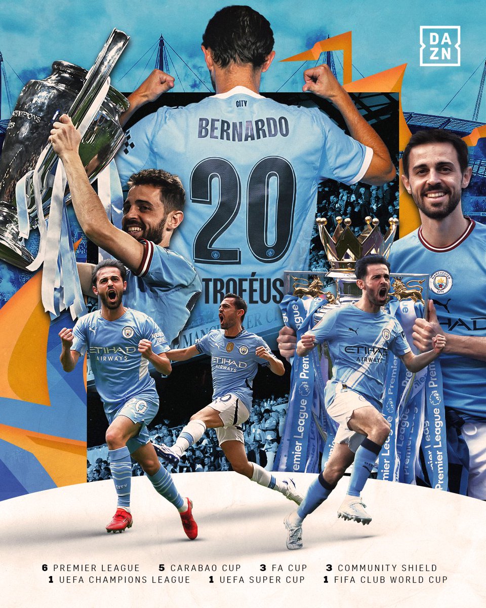 DAZNPortugal's tweet photo. Bernardo Silva conquistou hoje o 20º título pelo Man City 🏆 Que 𝙗𝙤𝙣𝙞𝙩𝙖 𝙫𝙞𝙖𝙜𝙚𝙢, 𝘽𝙚𝙧𝙣𝙞𝙚 🩵

#DAZNPremier https://t.co/ToAm9sFziD