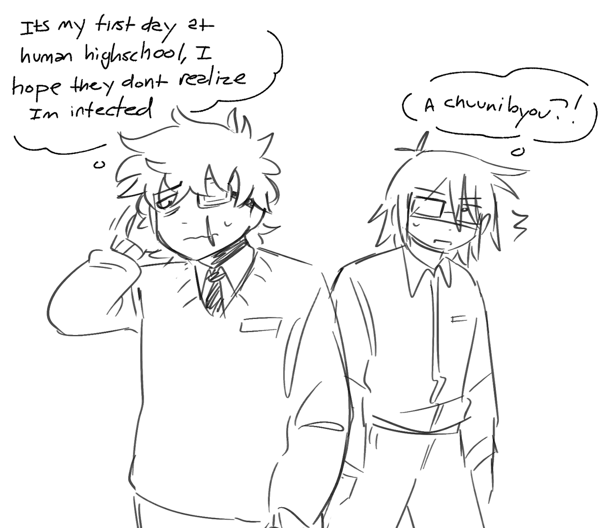 snazzyNO3's tweet photo. highschool au https://t.co/RaswyBSH73