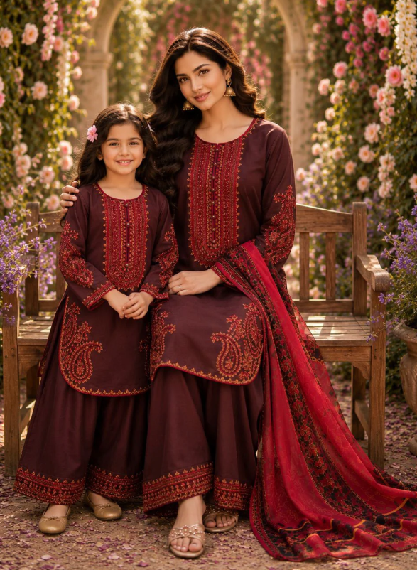 MahhamC's tweet photo. 💕 Match Your Little Princess in Style 💕

Celebrate every special moment with elegant Mother Daughter Matching Pakistani Dresses from Mahham Collection
Shop now
https://t.co/iPeqr9pDxd

 #PakistaniDresses #MotherDaughterOutfits #EidOutfits #PakistaniSuitsUK #AsianFashion https://t.co/G84tJKlC24