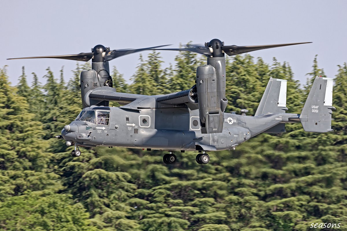 2026/5/16 TY 353SOG CV-22B 08-0051 オスプレイのデモだけ撮影して